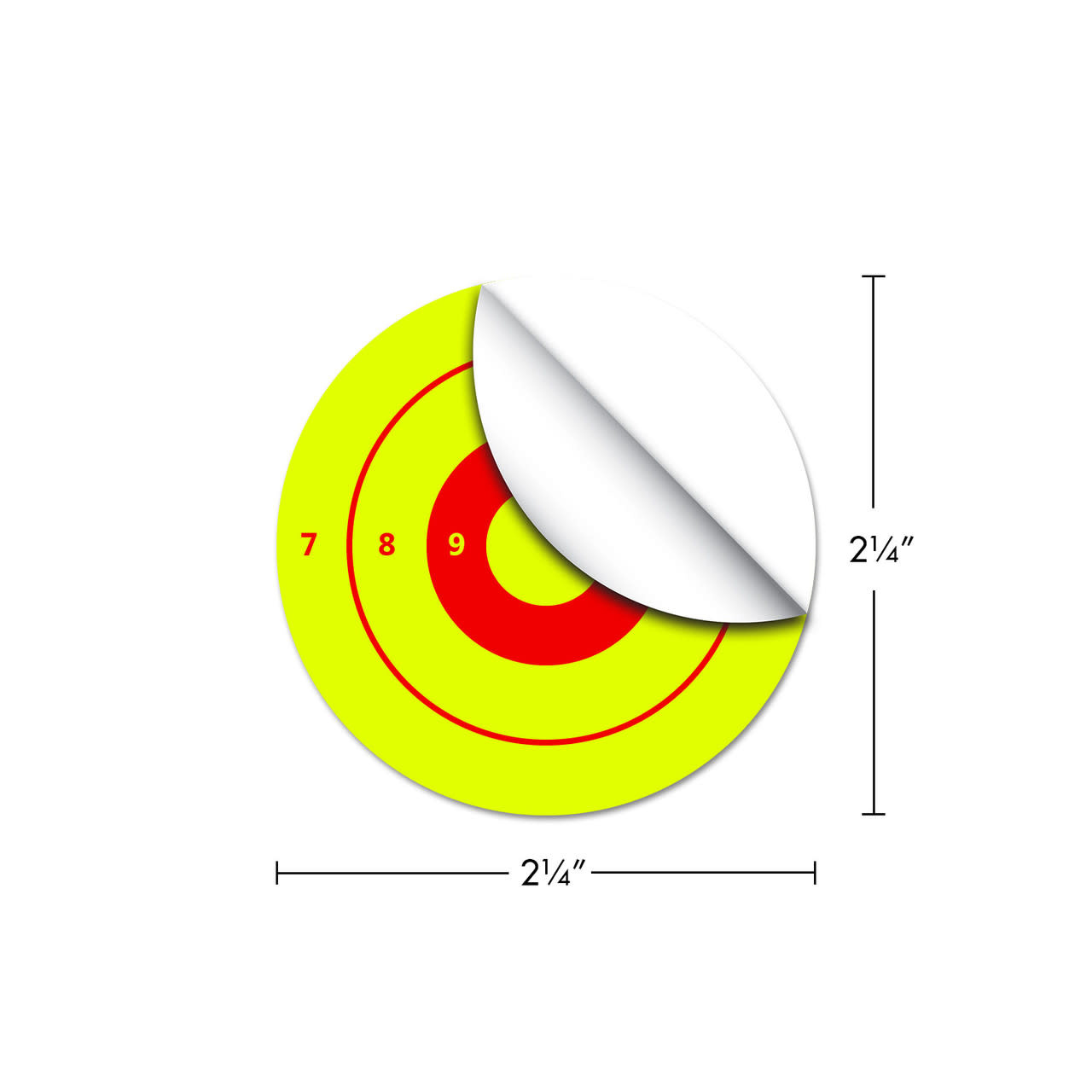Thompson Target Stick Um Up 2.25" Ultra Bright Adhesive Peel & Stick Shooting Targets 50PK #5220 Green