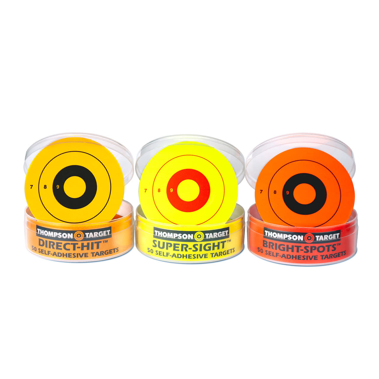 Thompson Target Stick Um Up 2.25" Ultra Bright Adhesive Peel & Stick Shooting Targets 50PK Yellow