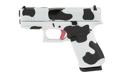 GLOCK, 43X, Sub-Compact, 9MM, 3.41", Custom Cow Print Cerakote, 10 Rnds, 2 Mags