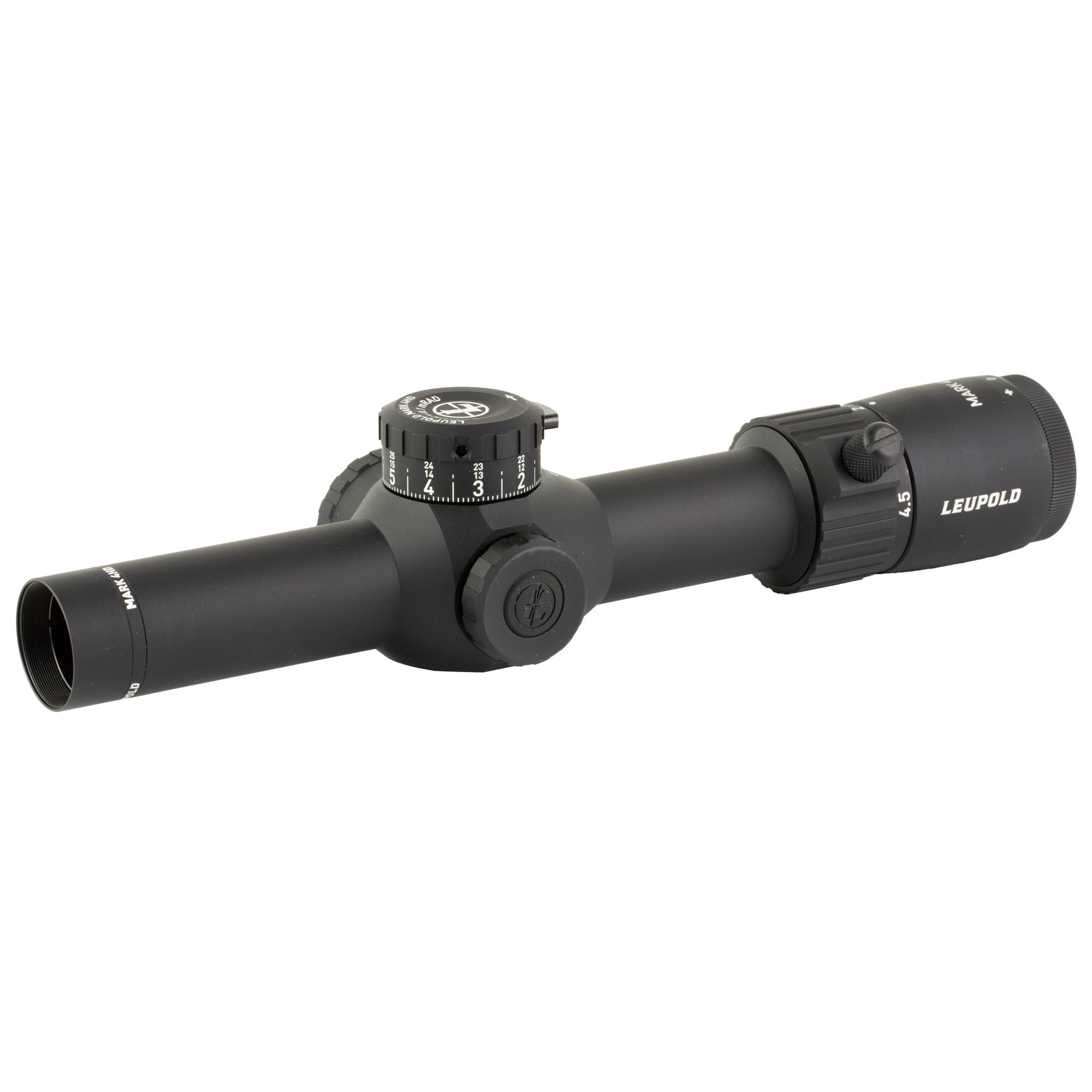 Leupold, Mark 4HD, 1-4.5X24mm, 30mm Maintube, TMR Reticle, Black Rifle Scope