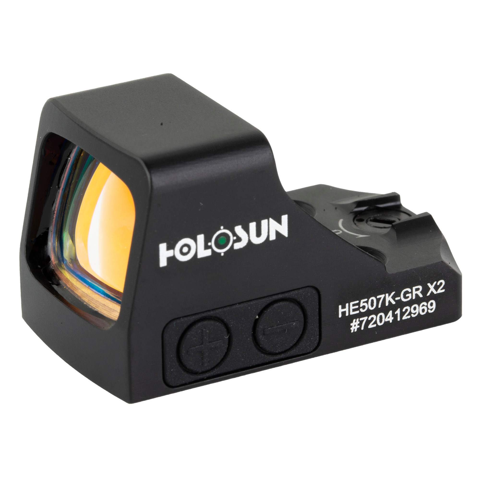 Holosun , 507K-X2, 32 MOA Ring & 2 MOA Dot Black Green Dot Optic