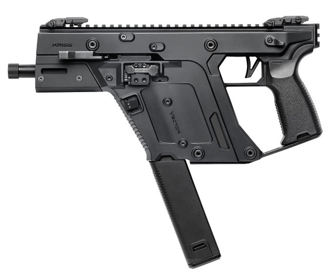KRISS USA, Inc, Vector SDP, Gen III, Pistol, 9MM, 5.5" Barrel, Matte Finish, Black, 1 Mag, 40 Rds