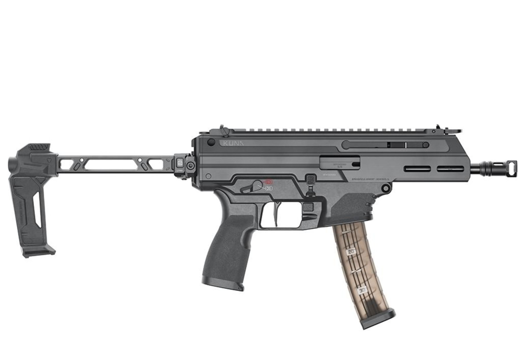Springfield Kuna Pistol w/Strike Ind. FSA Brace, 9mm Luger, 30rd Magazine (2), 6.125", Blk