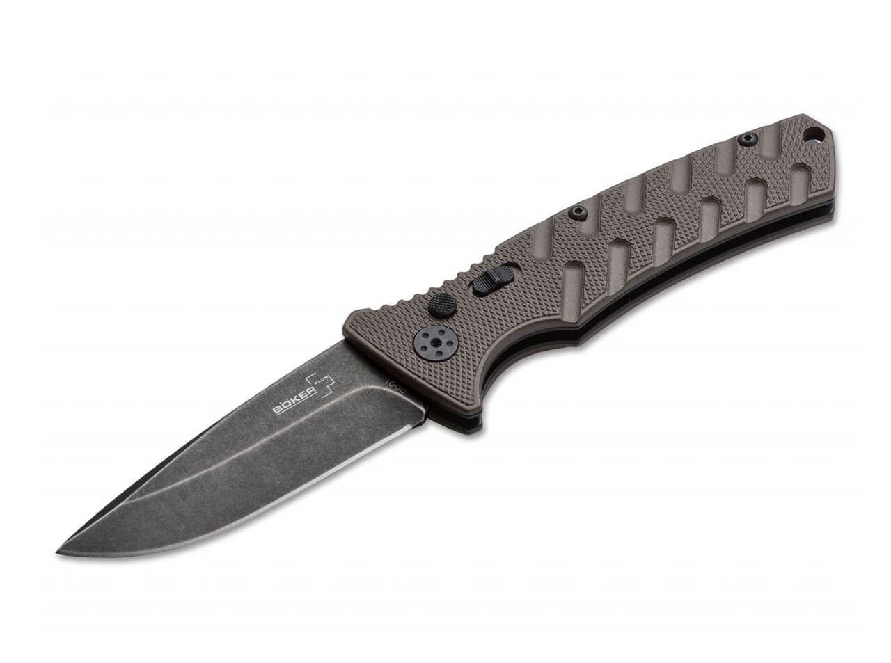 Boker Plus Strike 3.35" Coyote Automatic Folding Knife - 01BO459