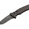 Boker Plus Strike 3.35" Coyote Partially Serrated Auto Folding Knife - 01BO461