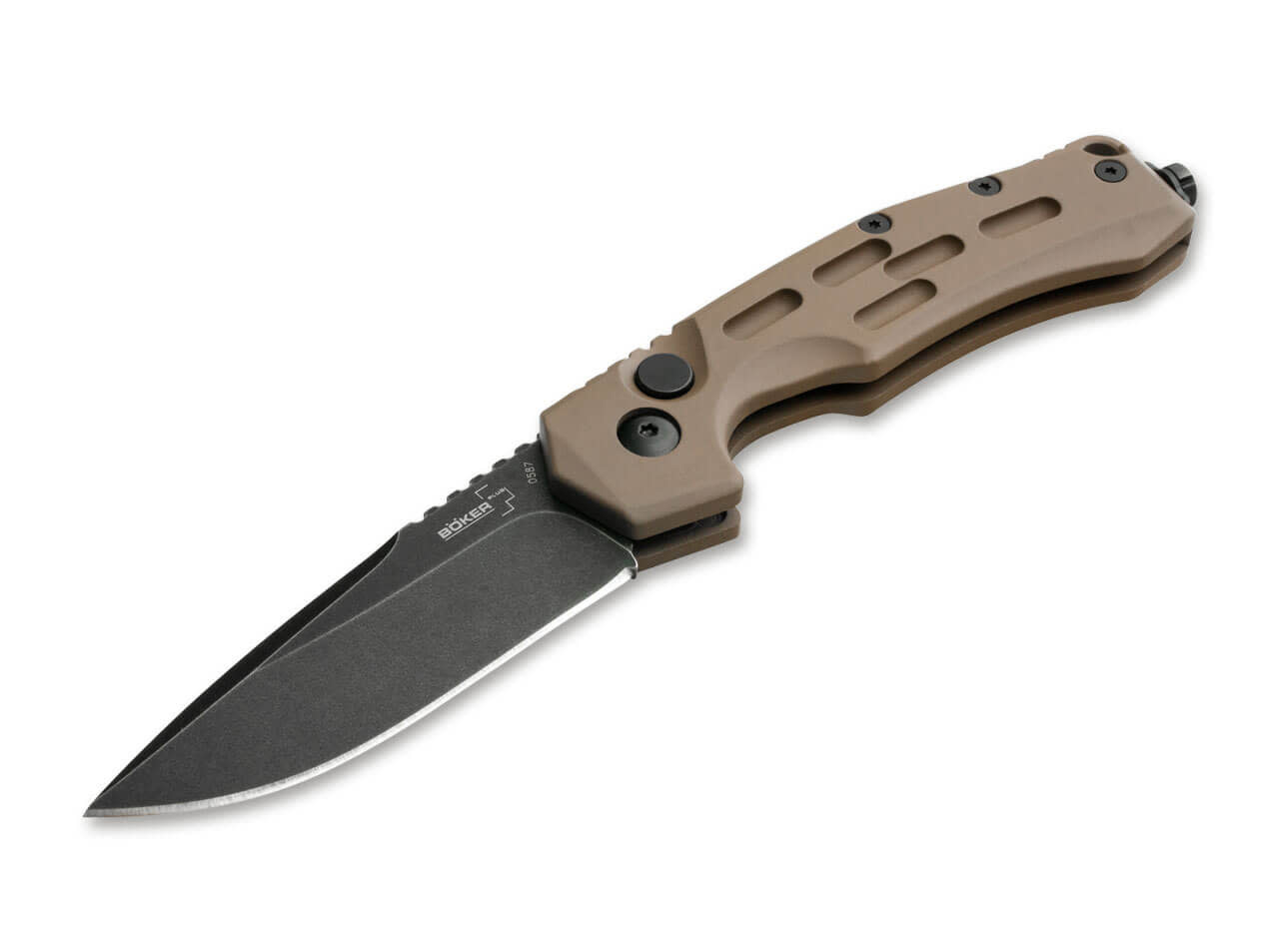 Boker Plus Thunder Storm 2.83" Coyote Auto Folding Knife - 01BO794