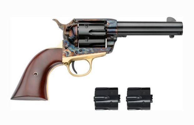 Pietta 1873 King Trio 38SUP/9MM/357 4.75" CH/WLNT 6RD SA Revolver (CA Comp)