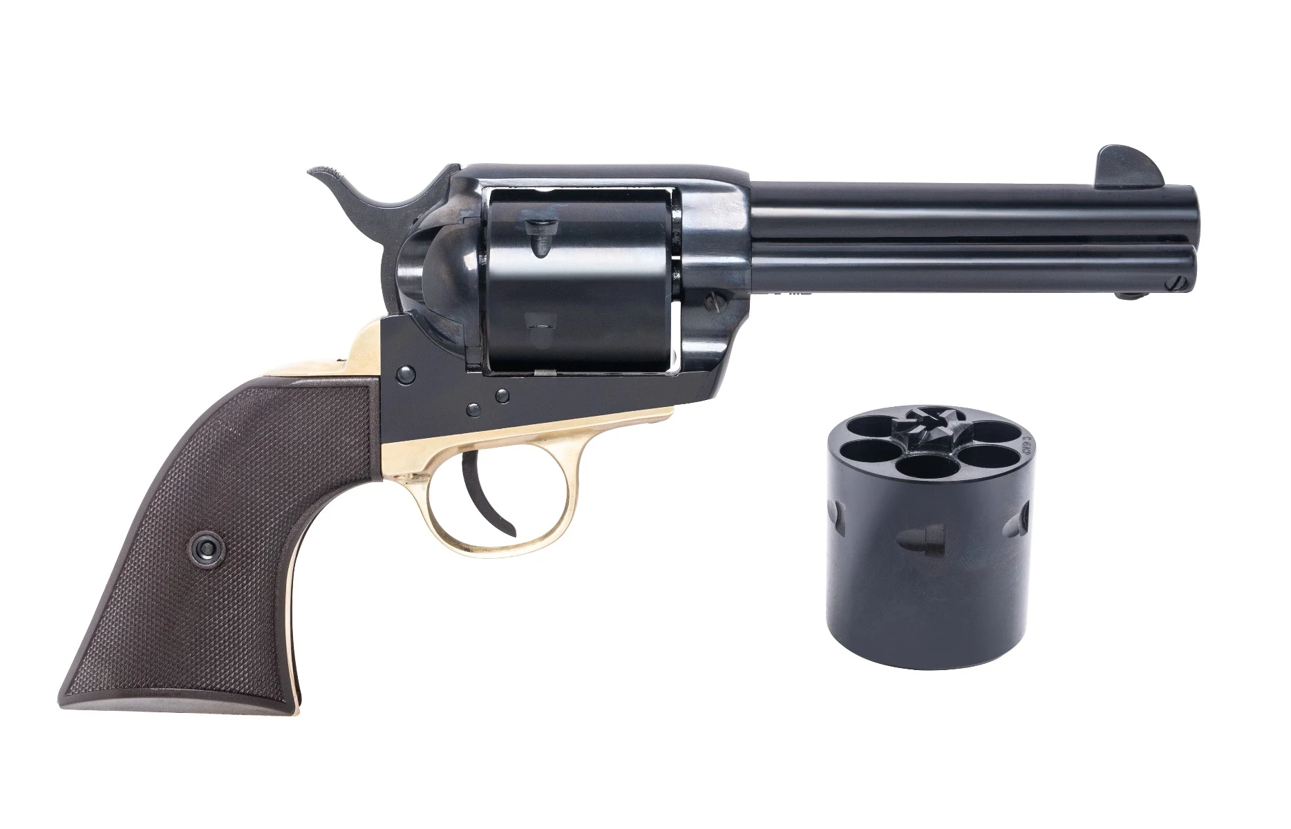 Pietta 1873 Guardian Six Dual .45LC/.45ACP 4.75" Blued / Brass 6RD SA Revolver (CA Comp)