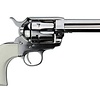 Pietta 1873 Gunfighter .357 Mag 4.75" Nickel/ White 6RD SA Revolver (CA Comp)