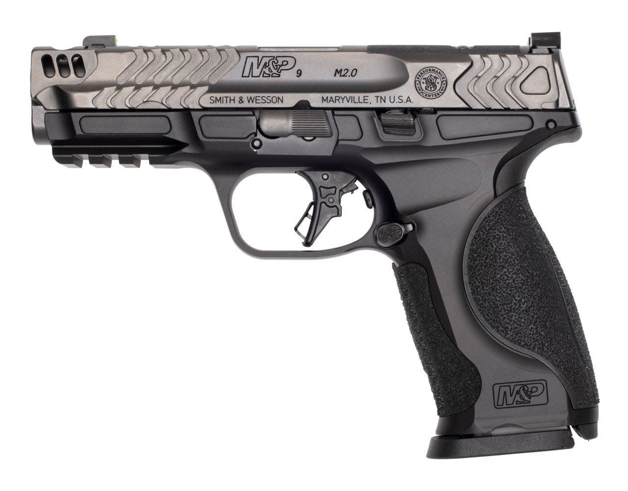 Smith & Wesson  	M&P9 M2.0 Metal 9mm 4.2" OR Grey/BLK 17RD Pistol