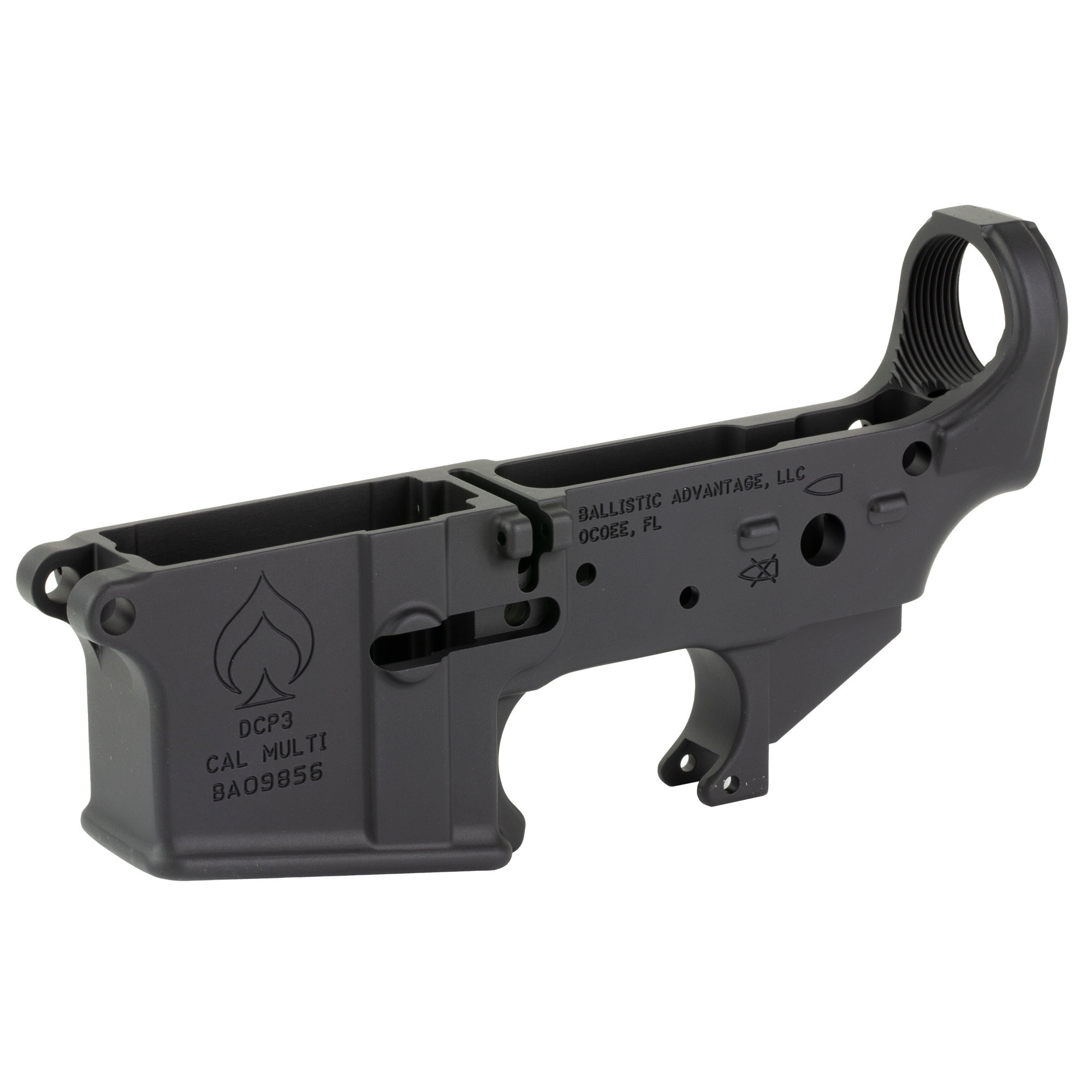 Ballistic Advantage, DCP3, AR-15 Anodized Finish, Black Stripped Lower Receiver