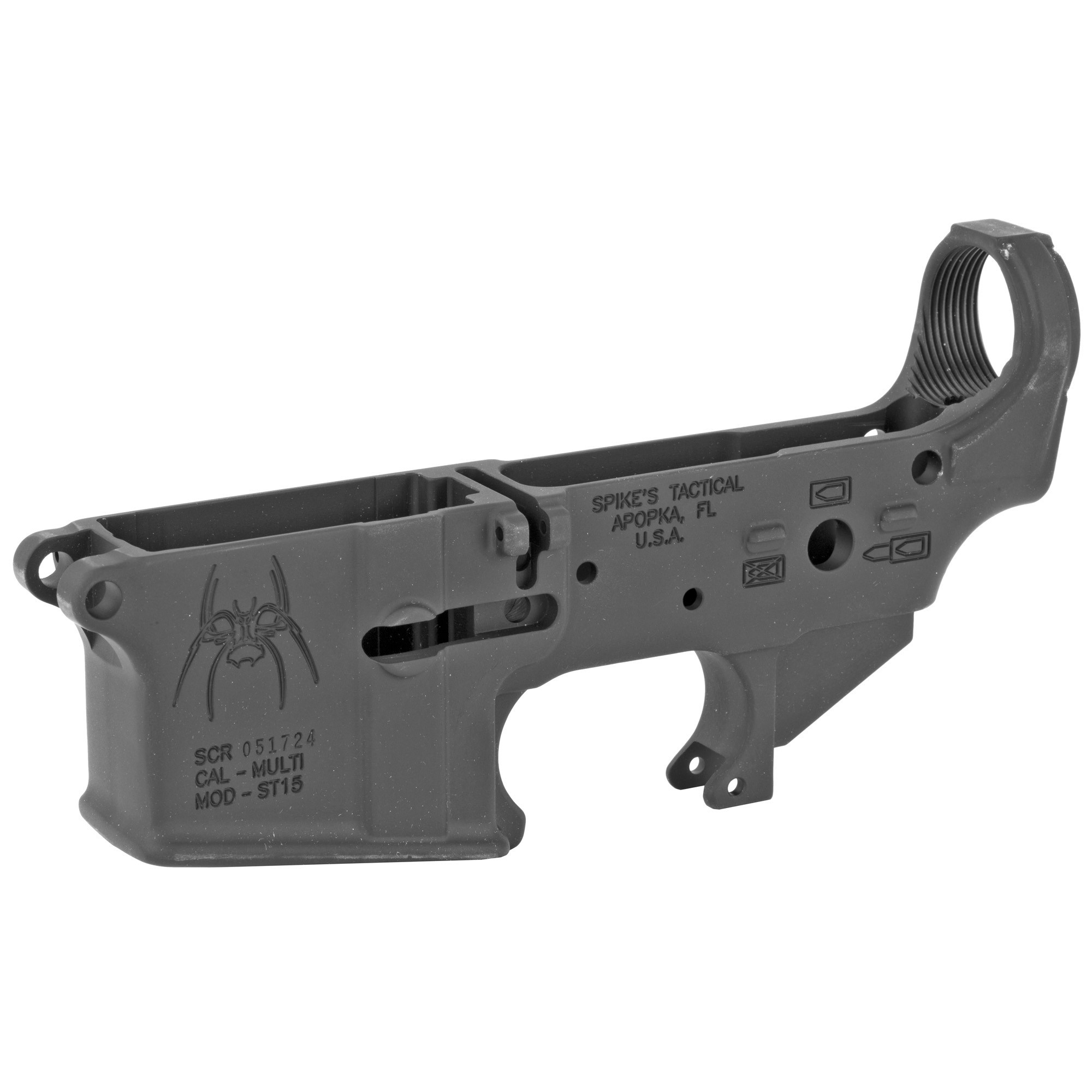 Spike's Tactical ST15 MULTI  (SPIDER LOGO) Stripped Lower Receiver