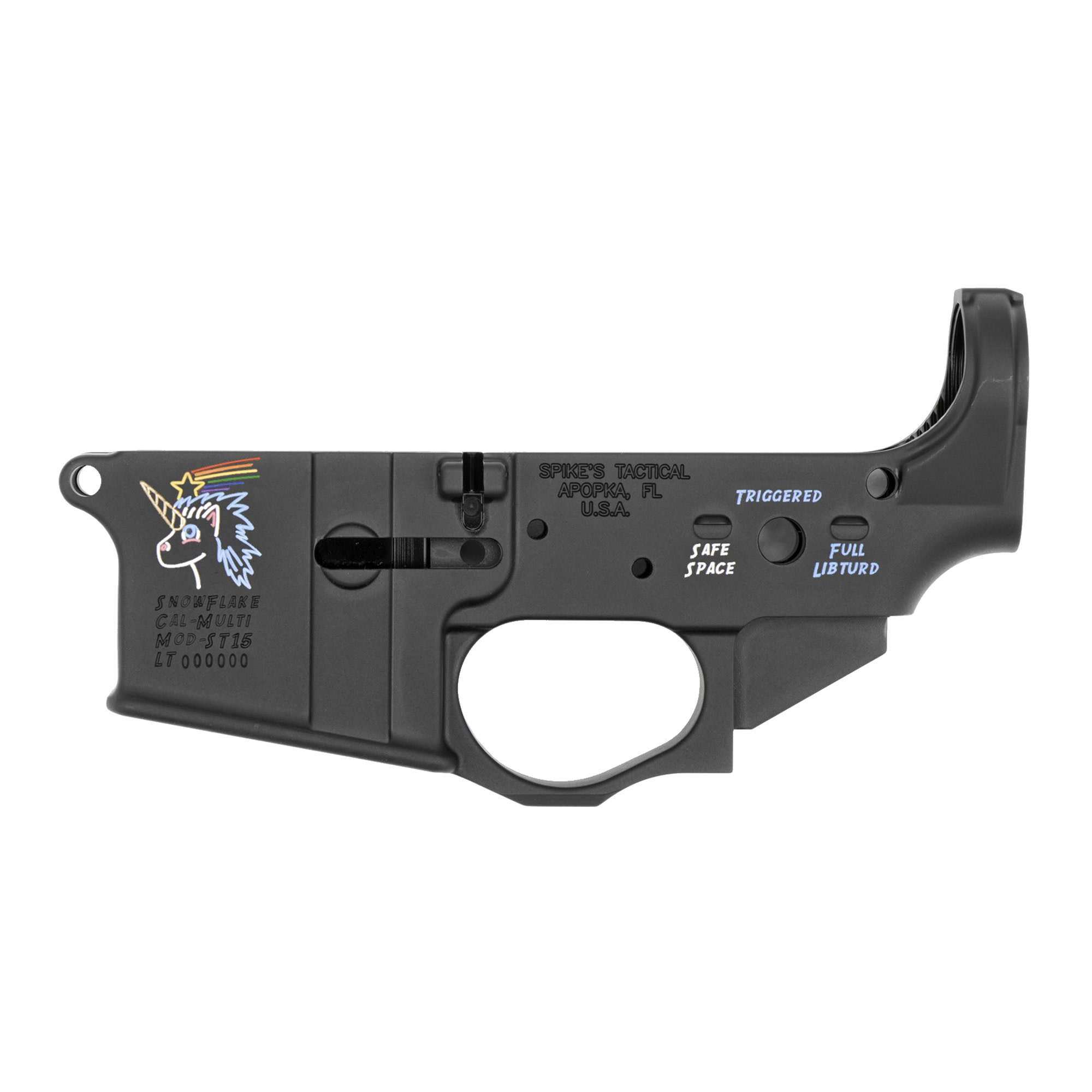 Spike's Tactical ST15 Receiver MULTI (SNOWFLAKE LOGO) Color Filled