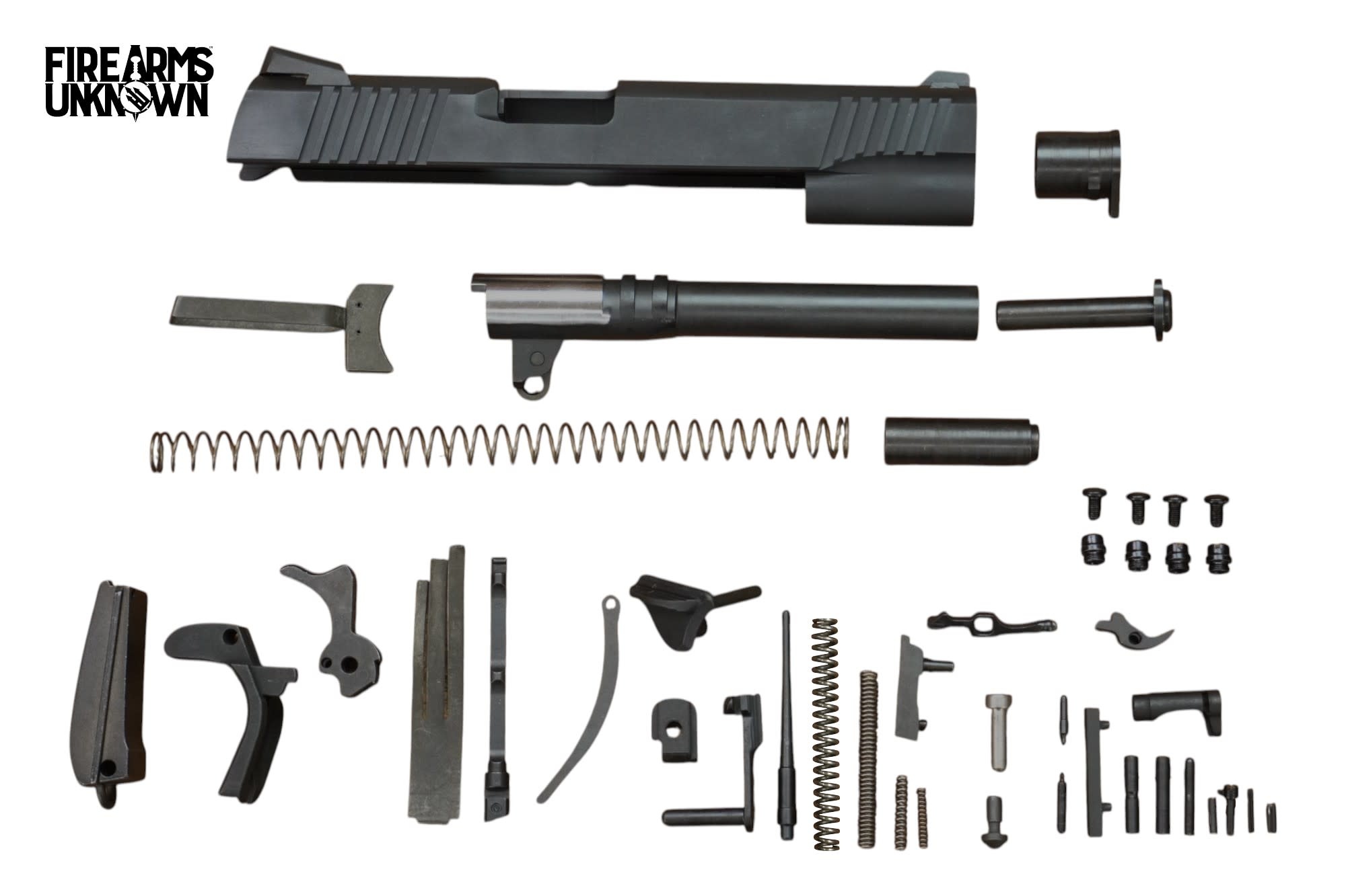 Complete 1911 Parts Kit, Novak Dovetail, Less Frame and Grips