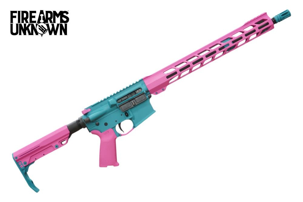 FU Zero 5.56 16" Cerakote Aztec Teal / Sig Pink 30RD Rifle