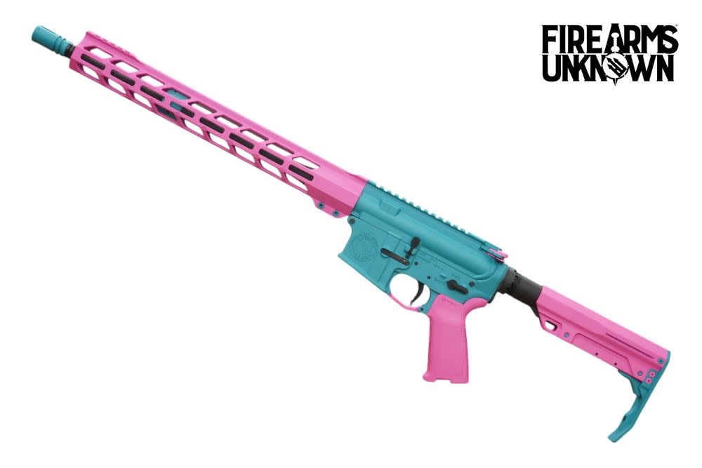 FU Zero 5.56 16" Cerakote Aztec Teal / Sig Pink 30RD Rifle