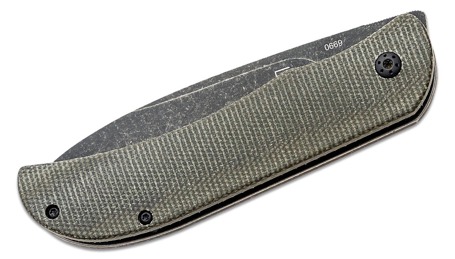 Boker Plus Exskelibur II 2.80" Green Micarta Folding Knife