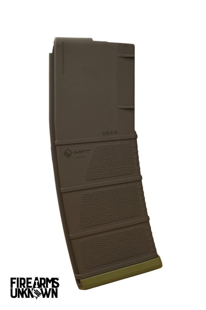 MFT MOD II 5.56 Polymer 30RD Cerakoted Magazine and Baseplate  Plum Brown Noveske Bazooka Green
