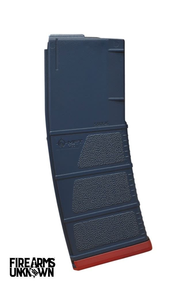 MFT MOD II 5.56 Polymer 30RD Cerakoted Magazine and Baseplate  Kel-Tec Navy Blue Ruby Red