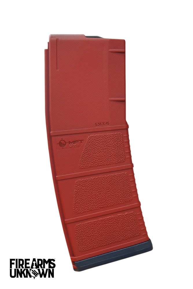 MFT MOD II 5.56 Polymer 30RD Cerakoted Magazine and Baseplate  Ruby Red Kel-Tec Navy Blue