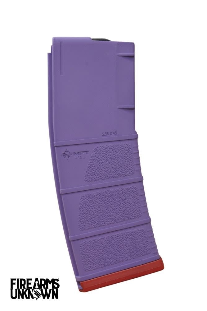 MFT MOD II 5.56 Polymer 30RD Cerakoted Magazine and Baseplate  Bright Purple Ruby Red