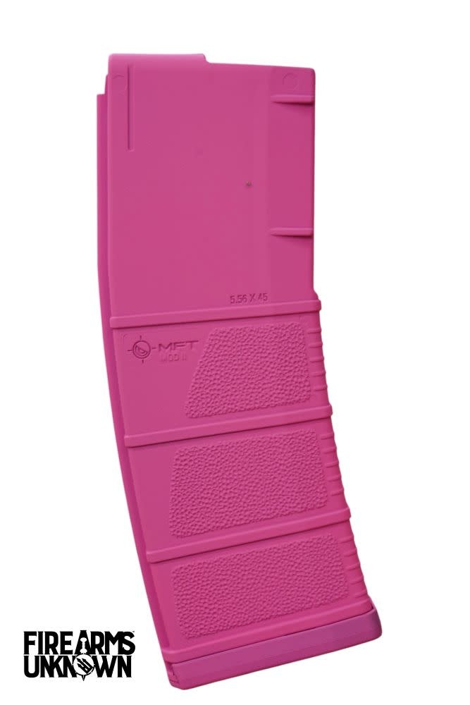 MFT MOD II 5.56 Polymer 30RD Cerakoted Magazine and Baseplate  Prison Pink Prison Pink
