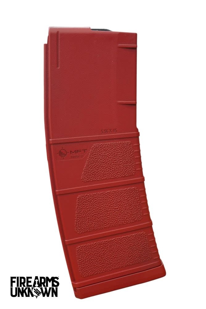 MFT MOD II 5.56 Polymer 30RD Cerakoted Magazine and Baseplate  Ruby Red Ruby Red