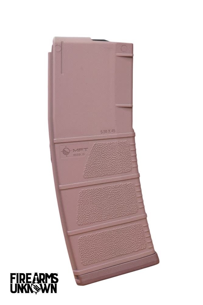 MFT MOD II 5.56 Polymer 30RD Cerakoted Magazine and Baseplate  Pink Champagne Blush