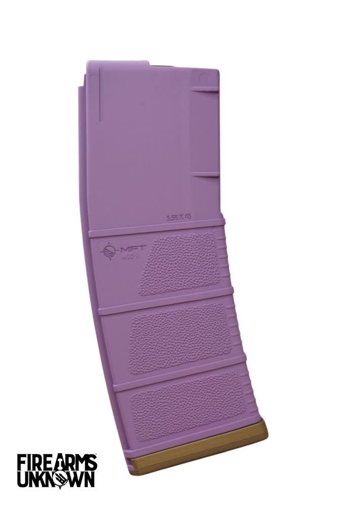 MFT MOD II 5.56 Polymer 30RD Cerakoted Magazine and Baseplate  Wild Purple Burnt Bronze