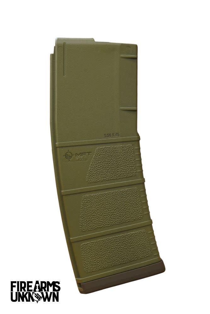 MFT MOD II 5.56 Polymer 30RD Cerakoted Magazine and Baseplate  Noveske Bazooka Green Plum Brown