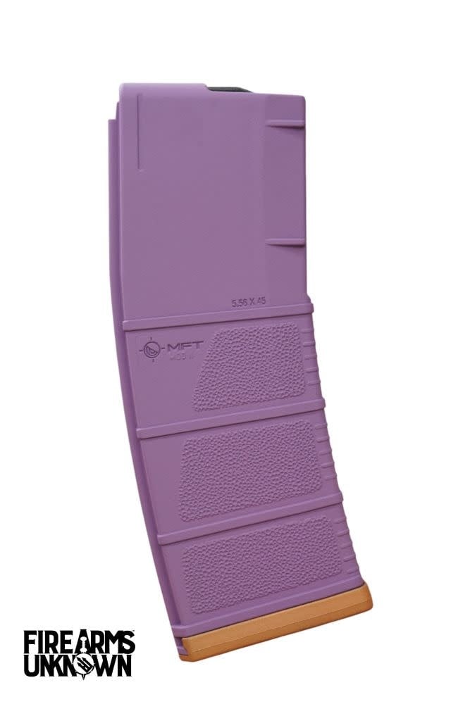 MFT MOD II 5.56 Polymer 30RD Cerakoted Magazine and Baseplate  Wild Purple Copper