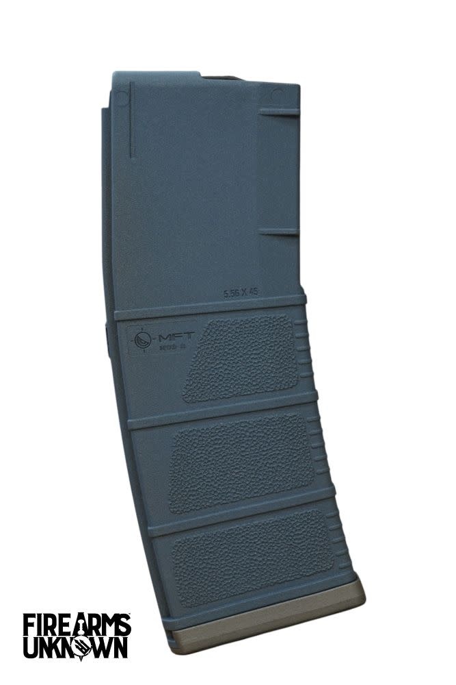 MFT MOD II 5.56 Polymer 30RD Cerakoted Magazine and Baseplate  Blue Titanium Tactical Gray