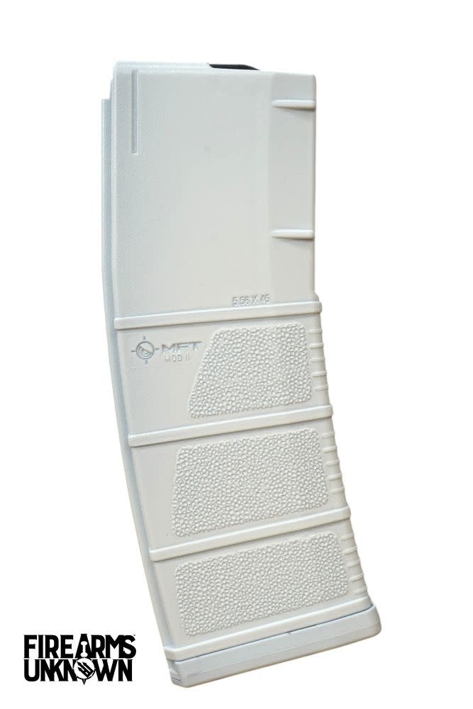 MFT MOD II 5.56 Polymer 30RD Cerakoted Magazine and Baseplate  Storm Trooper White Storm Trooper White