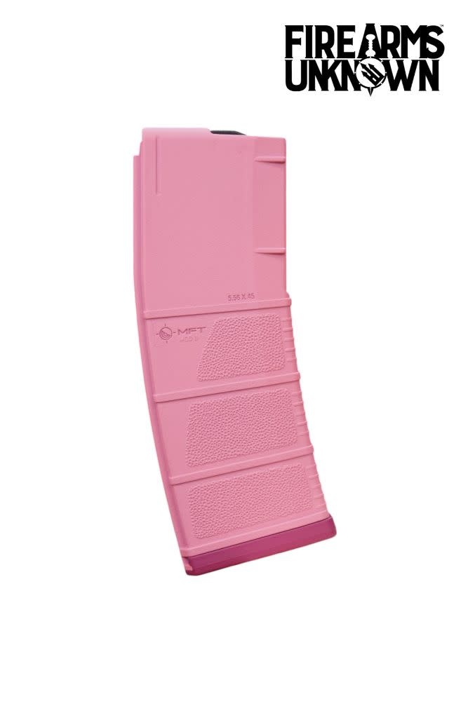 MFT MOD II 5.56 Polymer 30RD Cerakoted Magazine and Baseplate  Pink Sherbert Sig Pink