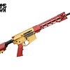 FU Zero 5.56. 16" Cerakote Ruby Red/ Gold 30RD Rifle