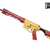 FU Zero 5.56. 16" Cerakote Ruby Red/ Gold 30RD Rifle