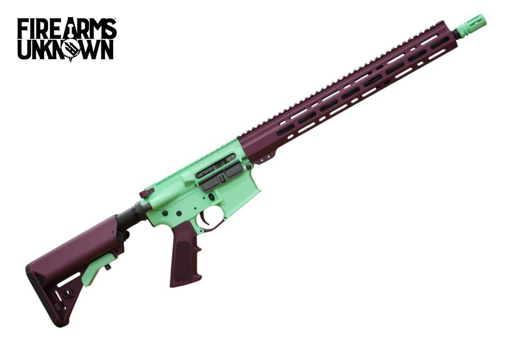 FU Zero 5.56 16" Cerakote Island Green / Black Cherry 30RD Rifle