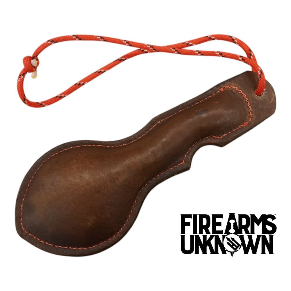 Crimson Knives Leather Wrapped Paper Weight
