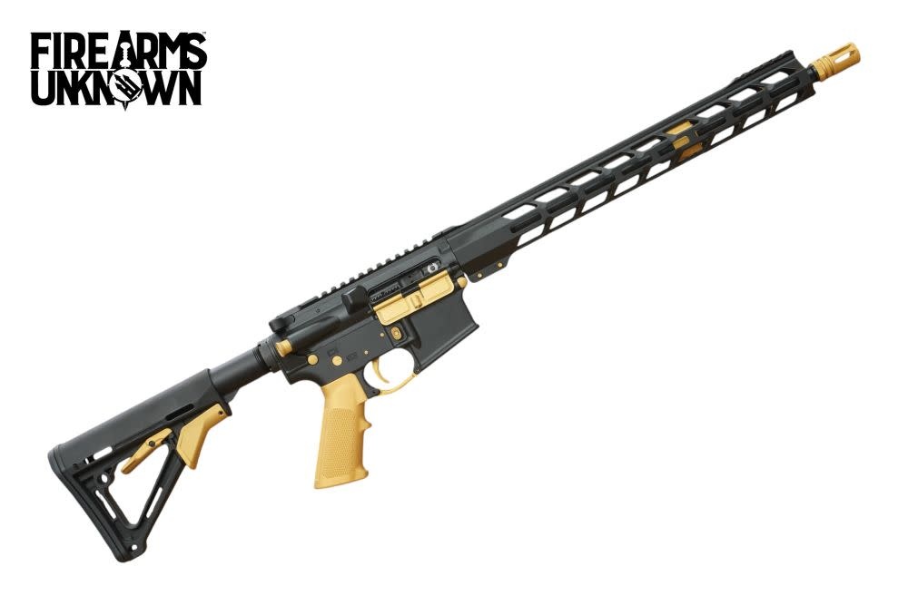 FU Misericorde, 5.56, 16" Cerakote Armor Black/Gold 30RD Rifle