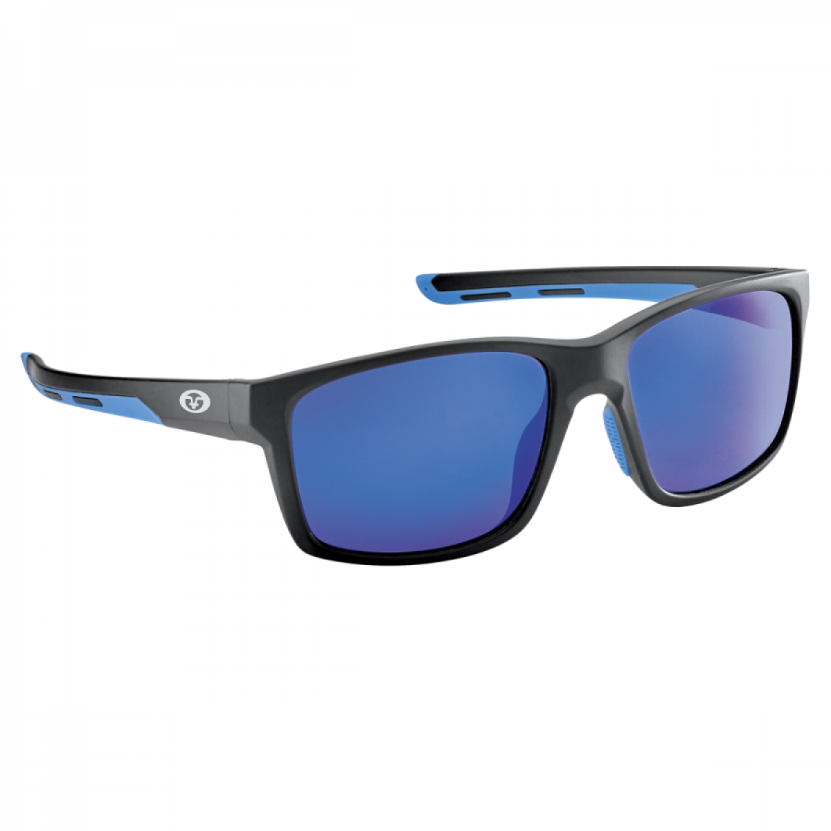 Flying Fishermen, Freeline Matte Black Frame, Smoke-Blue Mirror, Sunglasses