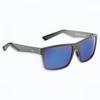 Flying Fishermen, Swirl Matte Gray Frame, Smoke-Blue Mirror, Sunglasses