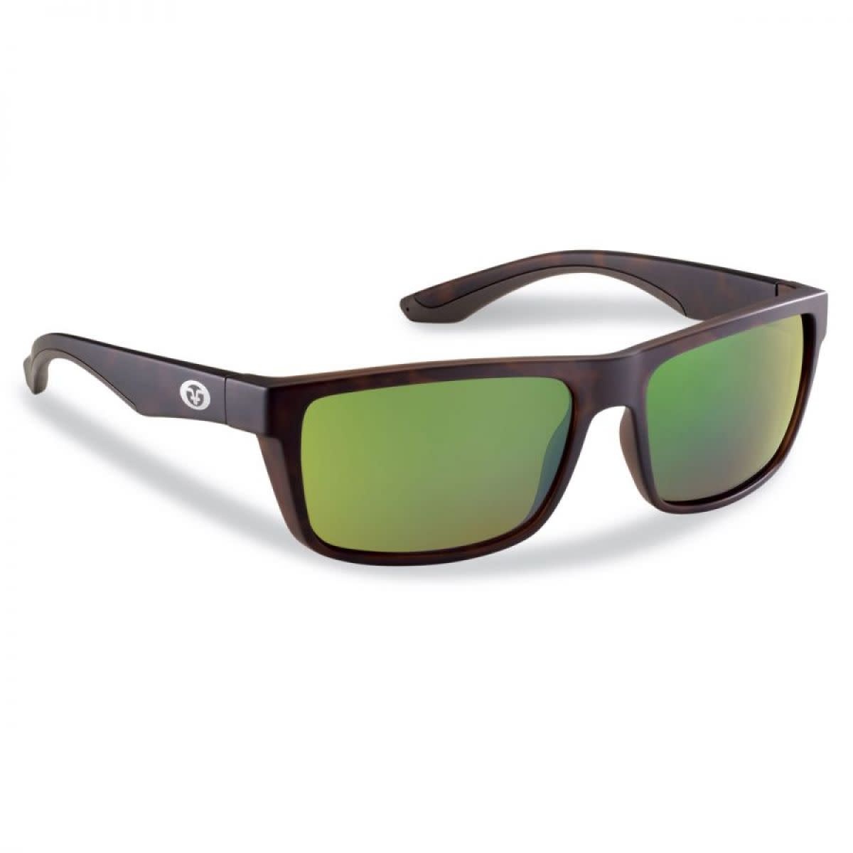 Flying Fishermen, Streamer Matte Turquoise Frame, Amber-Green Mirror, Sunglasses