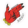 'Bang!' Sticker (2.9"x3")