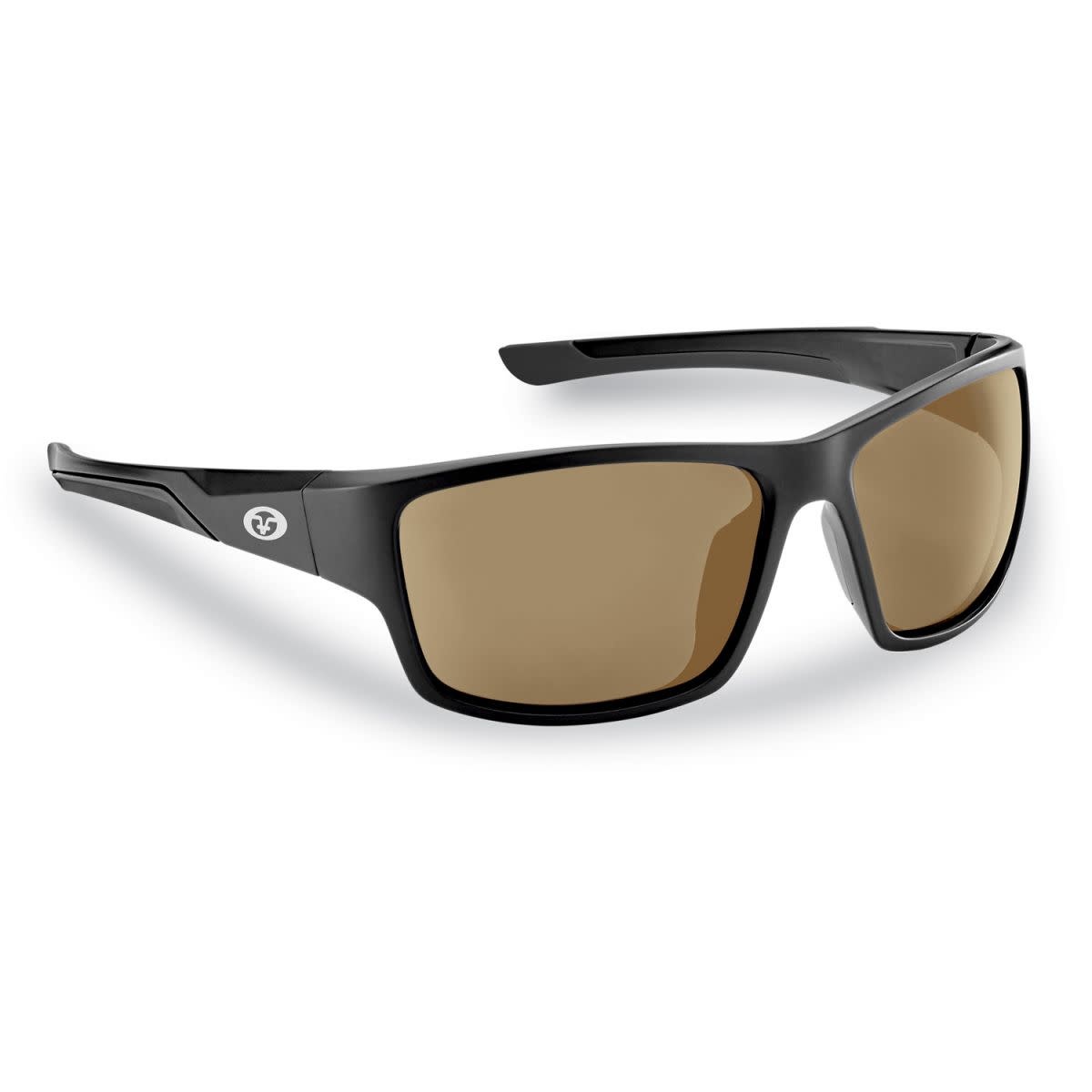 Flying Fishermen, Sand Bank Matte Black Frame, Amber, Sunglasses