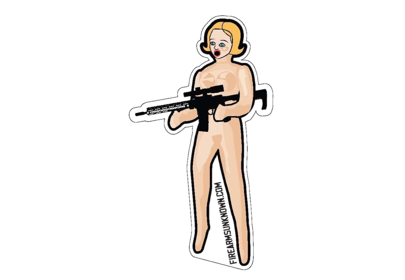 Blow Up Doll Sticker (2.25"x4")