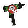 Skull Gun Sticker (3.32"x3.5")