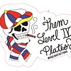 'Them Level IV Plates' Sticker (3"x2.3")
