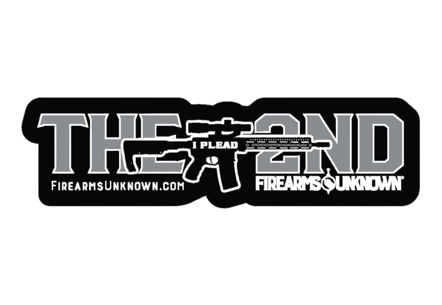 'I Plead the 2nd' Cutout Sticker (5"x1.4")