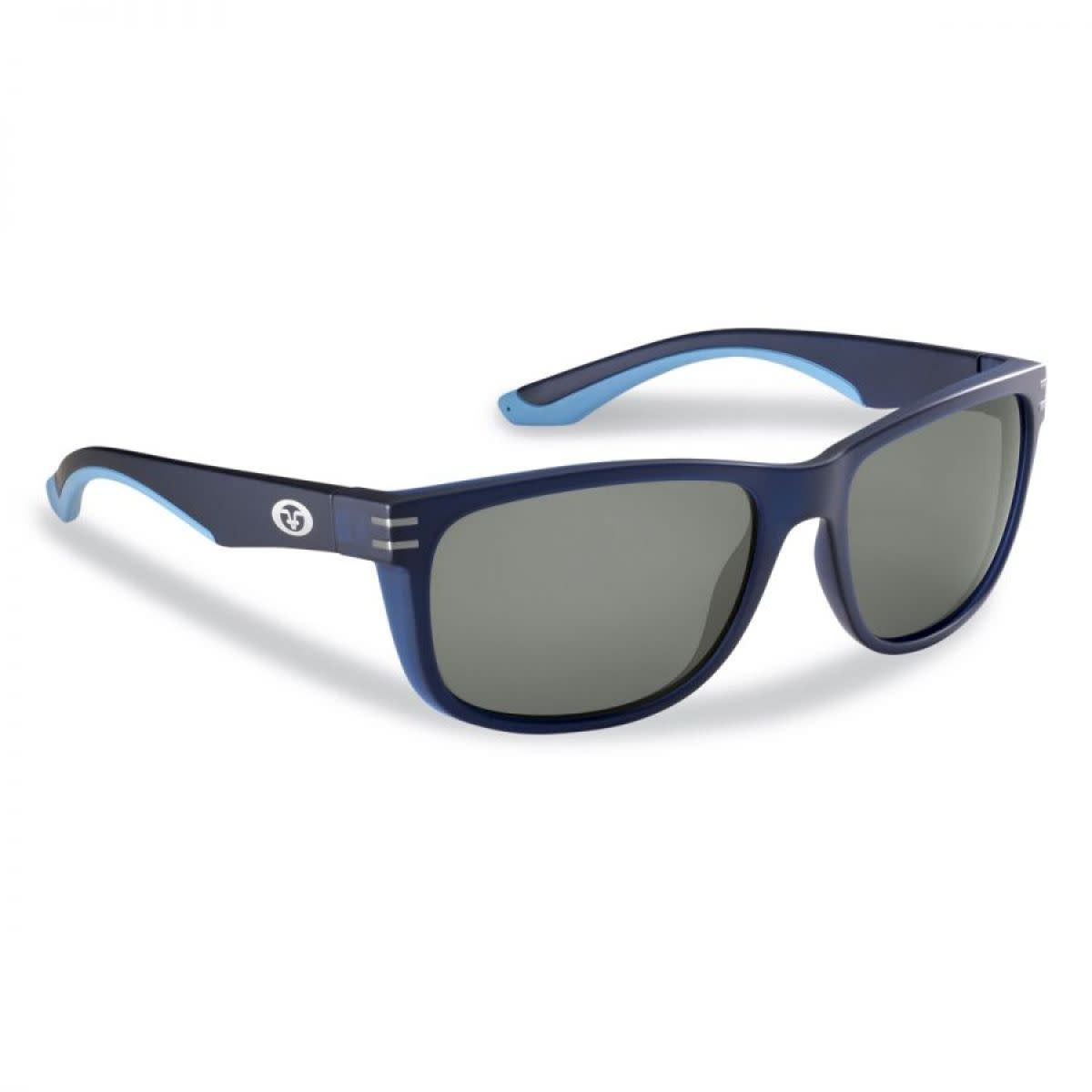 Flying Fishermen, Double Header Matte Navy Frame, smoke, Sunglasses