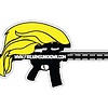 Trump Rifle Sticker (4"x1.9")